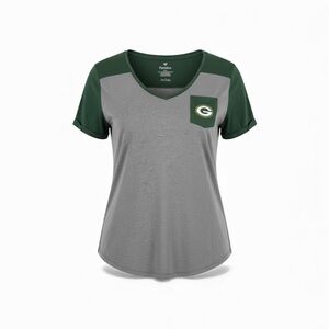 Fanatics Women’s Large Green Bay Packers  V-Neck Tee